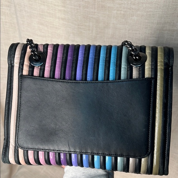 COACH Parker with Multicolor Striped Quilting Women's Bag - Picture 4 of 8